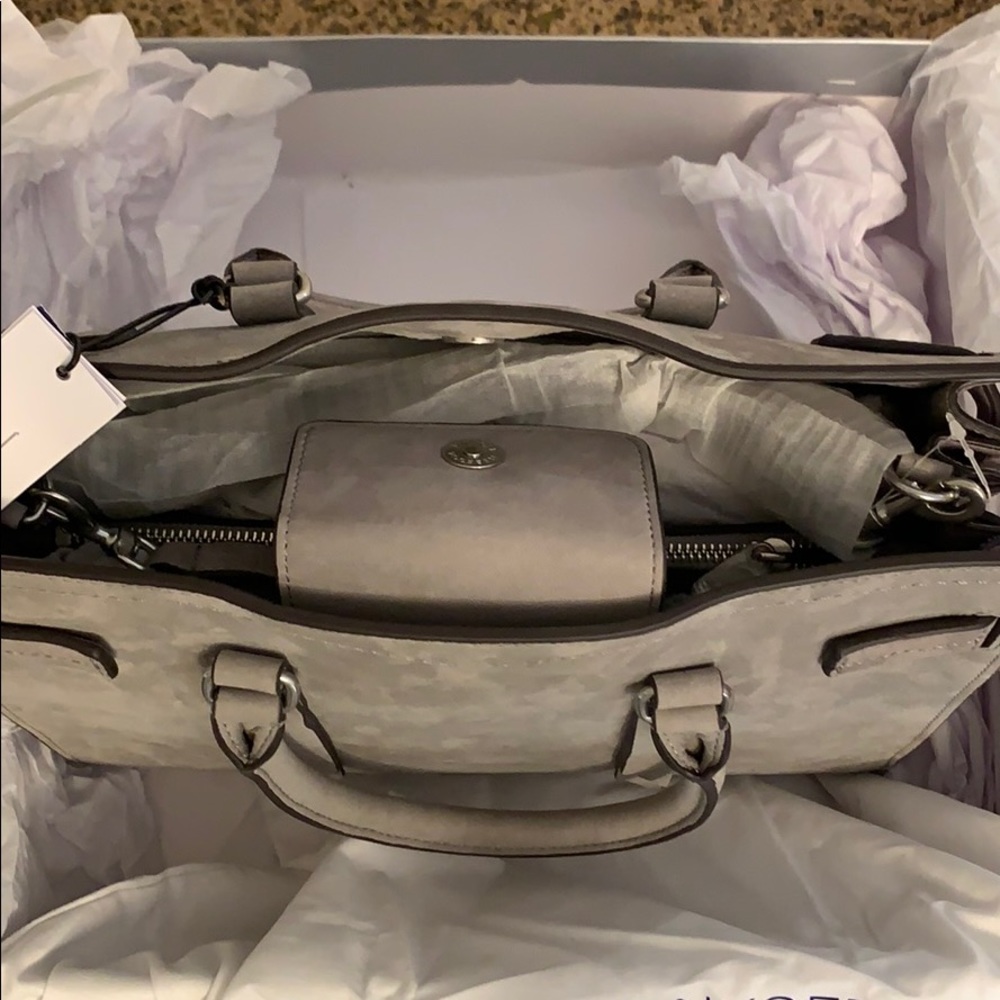 Rebecca Minkoff Suede Sherry Satchel Purse - Picture 4 of 5